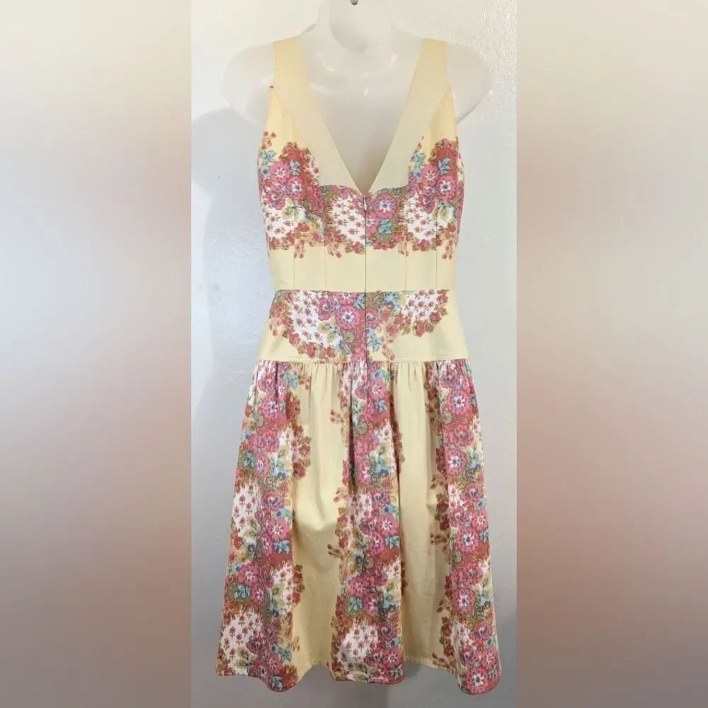 Kay Unger New York Garden Cocktail Cottagecore Feminine Preppy Dress 6 - Picture 5 of 9